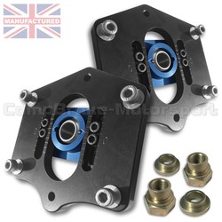 PORSCHE BOXSTER [NEW] ADJUSTABLE FRONT SUSPENSION TOP MOUNT BLUE/BLACK (PAIR) NEXT GENERATION 2-PIECE FULLY GUARANTEED